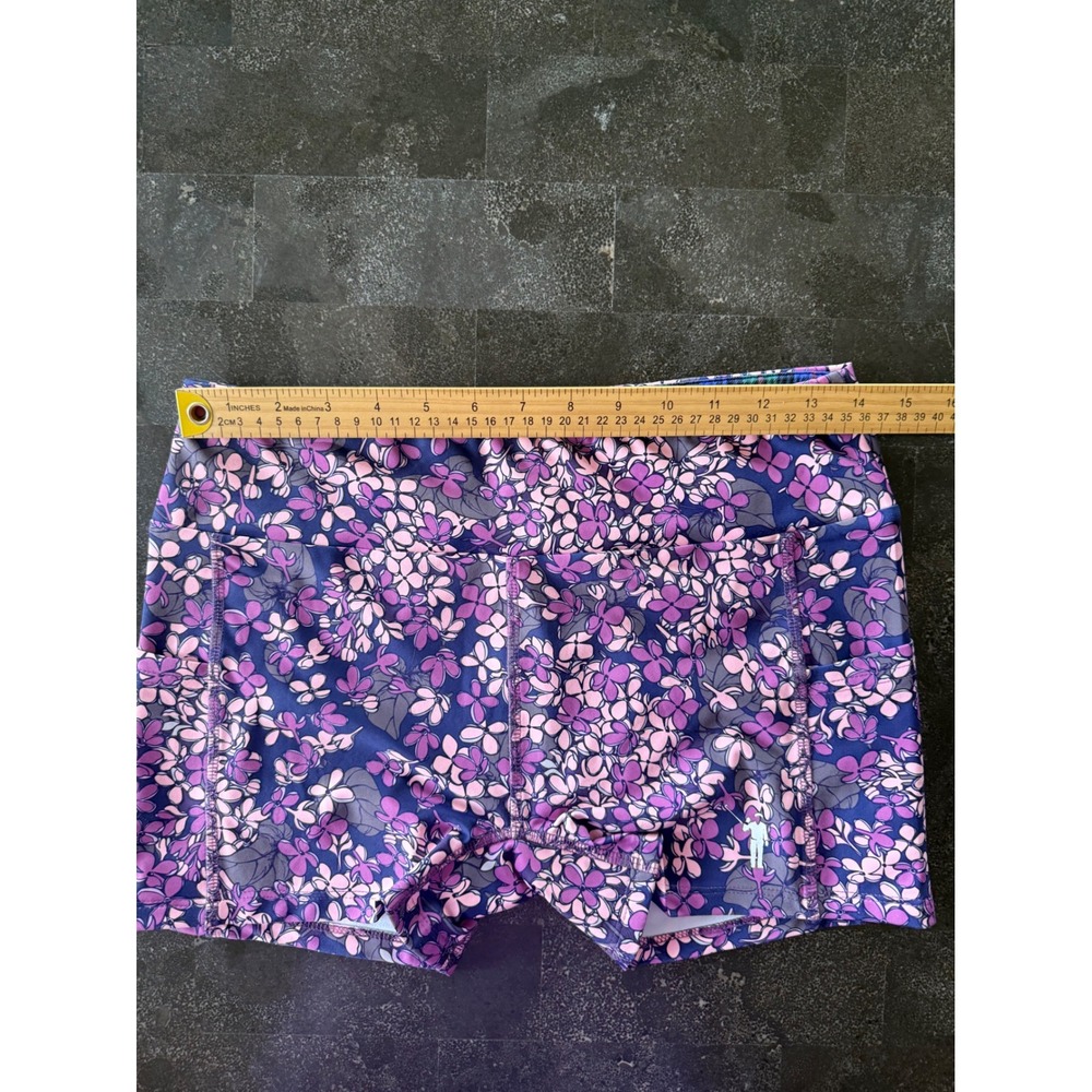 William Murray Golf Lilac Floral Shorts Purple Pink Performance Active Womens M - Picture 7 of 8